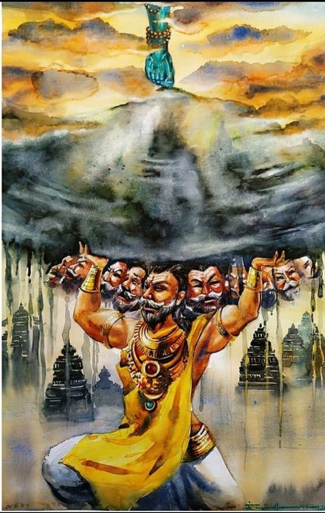 King Ravana Wallpaper, Dashanan Ravan Images, Raavanan King Wallpaper, Raavan God Wallpaper, Dashanan Ravan, Ravana Images Hd, Painting Shiva, Paris Art Painting, King Ravana