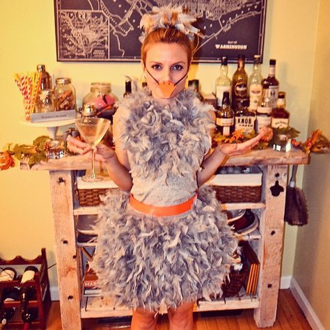 Halloween weekend recap: here is a shot of my #DIY costume...can you guess what I was? Hint: I'm a type of vodka... Vodka Funny, Goose Costume, Harvest Fest, Diy Costumes Women, Bird Costume, Costume Works, Grey Goose, Diy Costume, Halloween Costumes Makeup