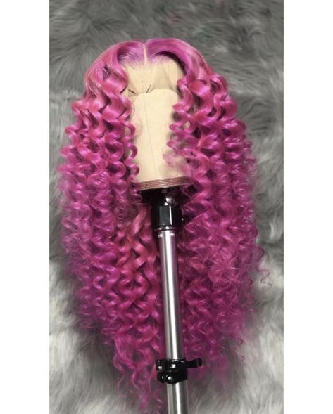 Unique Wigs, Weave Colors, African Mermaid, Pink Wigs, Triangle Braids, Hair Colorful, Frontal Wig Hairstyles, Remy Human Hair Wigs, Pink Wig