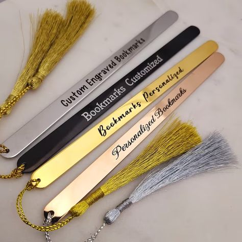 Custom Language, Bookmark Corners, Engraved Bookmark, Made Bookmark, Bookmark For Kids, Bookmark Design, Tassel Bookmark, Custom Bookmarks, Personalized Bookmarks