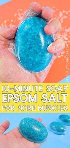 Sore Muscle Relief, Savon Diy, Sore Muscle, Koti Diy, Salt Soap, Săpunuri Handmade, Muscle Relief, Homemade Soap Recipes, Eye Circles