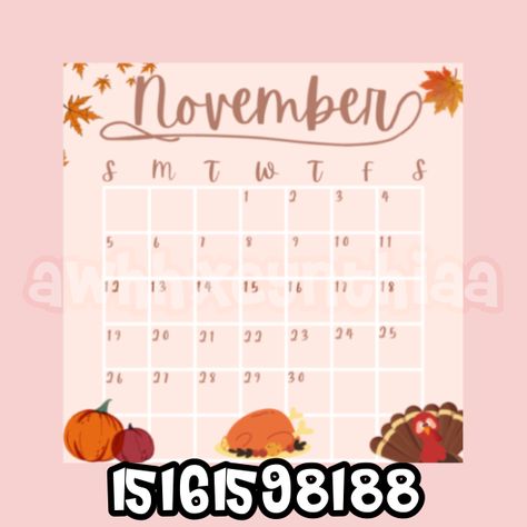 Berry Ave Picture Codes Calendar, October Calendar Bloxburg Codes, Roblox Calendar Decal, Berry Avenue Codes Calendar, Bloxburg Calender Decal Code, Fall Berry Avenue Codes Pictures, Berry Avenue Fall Picture Codes, Calender Decals For Bloxburg, Tv Codes Berry Ave