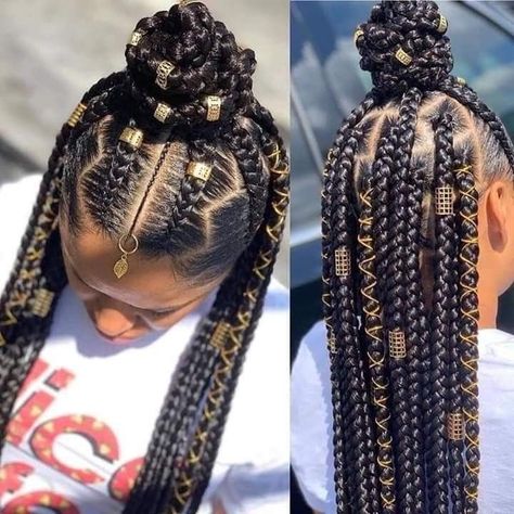 Twisted Hair, Lil Girl Hairstyles, Feed In Braids Hairstyles, African Hair Braiding Styles, Box Braids Hairstyles For Black Women, Cute Braided Hairstyles, Braids Hairstyles Pictures, Box Braids Styling, Cool Braid Hairstyles