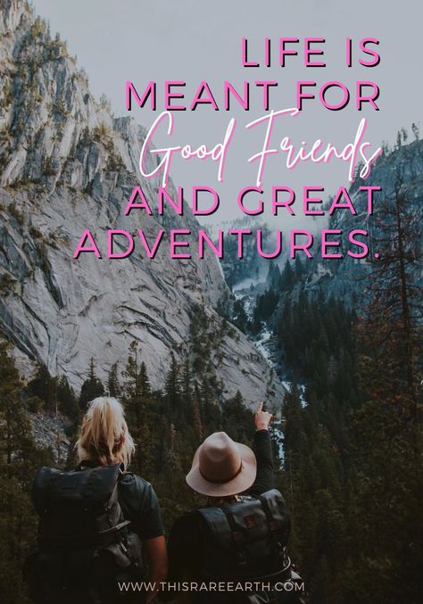 100 Hiking Captions & Quotes for Instagram - This Rare Earth Hiking Hair, Trail Life, Hiking With Friends, Hiking Quotes, Clever Quotes, Adventure Quotes, Caption Quotes, Best Friend Quotes, The More You Know