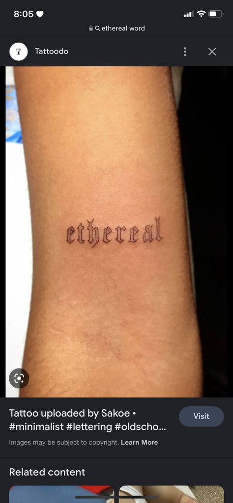 Ethereal Word Tattoo, Ethereal Tattoo Ideas, Word Neck Tattoos, Side Neck Tattoo, X Tattoo, Dope Tattoos For Women, Dope Tattoos, Word Tattoos, Tattoo Inspo