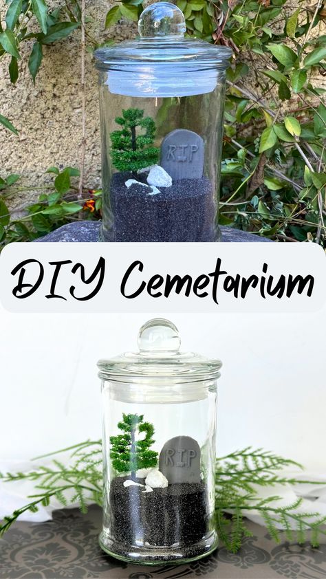 Terrarium Kit Small Goth Terrarium Miniature Halloween Terrarium Goth Decor Cemetarium Terrarium Jar Gothic Desk Decor Gift for Goth Home Goth Terrarium, Halloween Terrarium, Gothic Desk, Terrarium Kit, Terrarium Jar, Miniature Terrarium, Miniature Halloween, Terrariums Kits, Goth Home