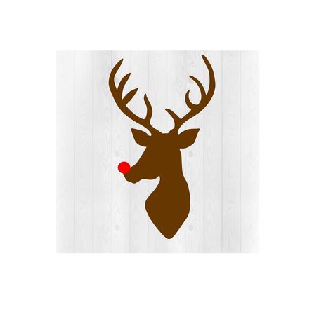 Reindeer Tattoo, Rudolph Svg, Rudolph Red Nose, Deer Svg, Reindeer Svg, Animal Svg, Rudolph The Red, Art Tattoos, Red Nose