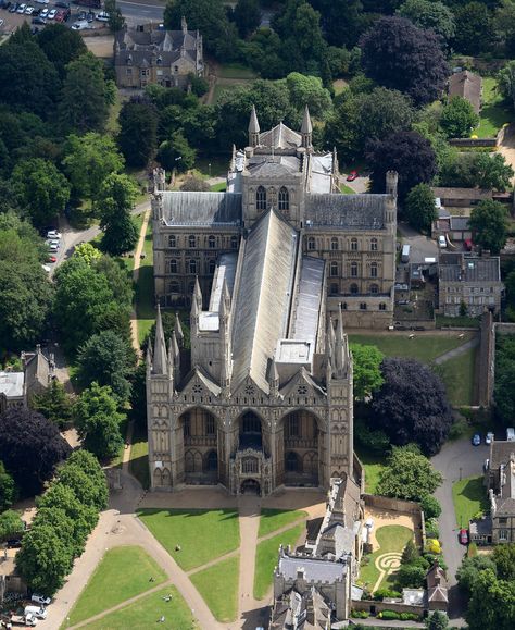 Peterborough Cathedral aerial image Architectural Terms, English Cathedrals, Peterborough Cathedral, St Andrew, Aerial Images, Aerial Photograph, Cathedral Church, St Peter, The Cathedral