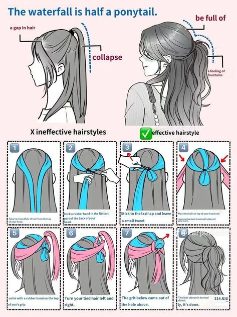 Cool Hair Designs, Hair Style Korea, Fishtail Braid, School Hair, Peinados Fáciles Para Cabello Corto, Hair Tutorials Easy, Hair Up Styles, Hair Styles Easy, Hair Braid