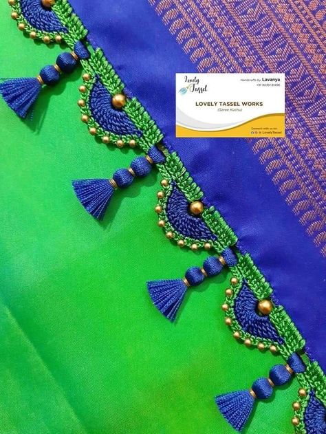 Kuch Designs For Saree, Bridal Kuchu Designs Saree, Saree Kuchu Designs Latest With Beads, Sari Kuchu Designs, Crochet Saree Kuchu Designs, Kuchu Designs Saree, Saree Kuchu Designs Latest, Kuch Designs, Y Tattoo