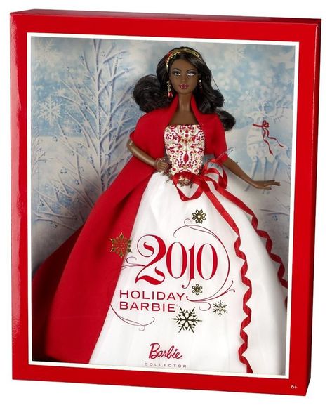 2010 Christmas, New Barbie Dolls, Happy Holidays Barbie, Barbie 2000, Christmas Barbie, African American Dolls, Holiday Barbie, Black Barbie, Barbie I