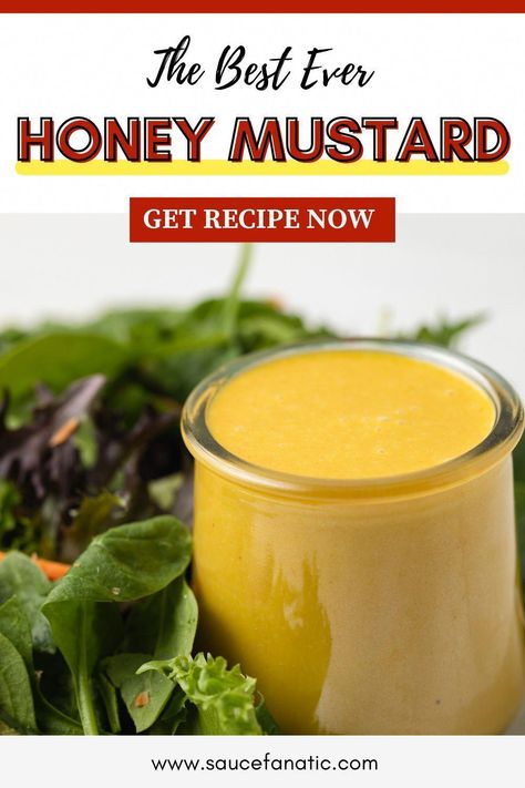 This extra creamy honey mustard recipe has just 4 ingredients and creates the perfect creamy salad dressing or dipping sauce for chicken and more. #AsianDippingSauces Asian Mustard Sauce, Asian Honey Mustard Dressing, Mcdonalds Honey Mustard Recipe, Pappadeaux Alexander Sauce Recipe, Best Honey Mustard Dipping Sauce, Caramel Frappe Recipe, Wendy’s Honey Mustard Sauce, Spicy Cornbread, Spicy Coleslaw