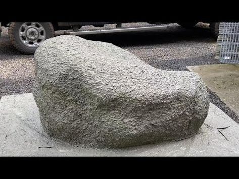 (73) #1 Cheap cardboard rock construction tech #cardboard #cardboardcraft #cardboardcrafts #anvil #forge - YouTube Rock Sculpture Diy, Backyard Sculptures, Concrete Sculpting, Fake Landscape Rocks, Making Rocks, Fake Rock Covers, Shipwreck Vbs, Diy Faux Rocks, Cement Statues