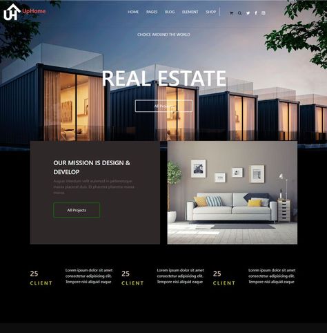 Real Estate Landing Pages, Real Estate Design, Mises En Page Design Graphique, Real Estate Website Design, Estate Design, Website Color Palette, Social Media Advertising Design, Real Estates Design, Graphic Design Resume