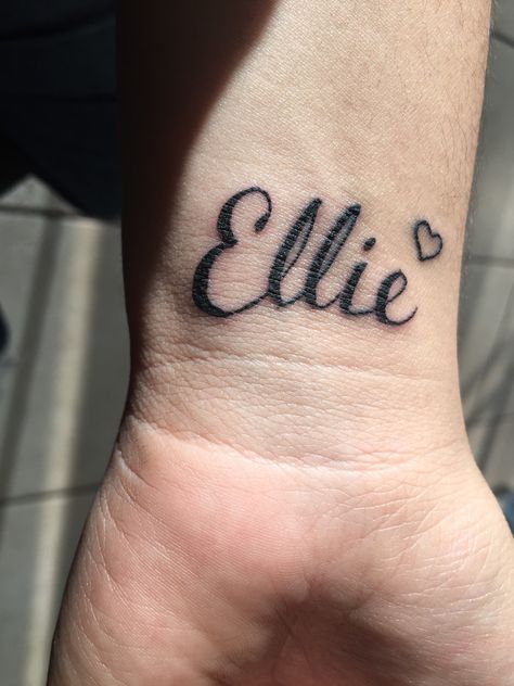 Name tattoo Ellie Name Tattoo, Ellie Tattoo Name, Name Tattoo, Name Tattoos, Neck Tattoo, Tattoo Quotes, Tattoos