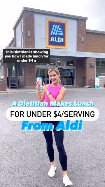 Nicole Osinga - Dietitian on Instagram: "How A Dietitian Makes Lunch For Under $4 From Aldi 💸 📌Save this post for a quick and cost-effective lunch idea and share it with those who also need to see this! I know money and time is tight right now, especially as we head into fall. This lunch recipe is a great solution for those who can’t spare extra time and money right now on nutritious meals! Aldi is a great grocery store for cost savings, however these items can also be found in other grocery Grocery Store Lunch, Cashew Dip, Salad Kit, Edamame Salad, Salad Kits, Salad Wraps, Lunch Recipe, Easy Salad, Lunch Idea