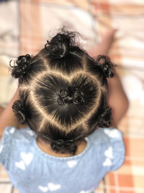 Short Curly Baby Hairstyles, Curly Hairstyles Babygirl, Hairstyles For Black Baby Girl Hair, Toddler Heart Hairstyles Girl, Baby Girl Natural Hairstyles, Lil Girls Hairstyles Black, Baby Girl Curly Hairstyles, Non Braided Hairstyles, Cute Hairstyles For Black Girls Kids