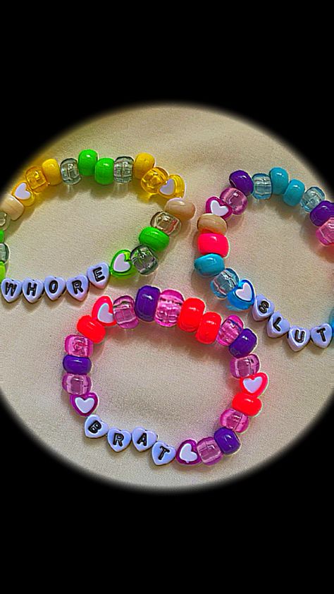 Rave Bracelets, Diy Kandi Bracelets, Arm Candies, Pony Bead Bracelets, Diy Kandi, Cute Friendship Bracelets, Candy Bracelet, Bff Bracelets, Kandi Cuff