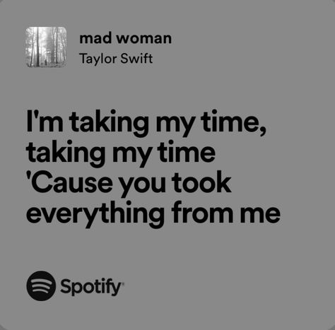 Mad Woman Taylor Swift, Broken Lyrics, Mad Woman, Taylor Swift Song Lyrics, Meaningful Lyrics, Mad Women, Taylor Lyrics, I Dont Like You, Favorite Lyrics