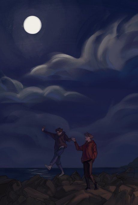 Tubbo And Ranboo, Calming Backgrounds, Kou Diabolik Lovers, Dyeing Hair, Sound Of Waves, Mc Wallpaper, Mushroom Wallpaper, Night Walks, The Sound Of Waves