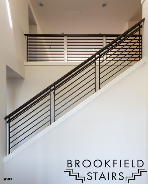 Brookfield Stairs Stairs Glass Railing, Exterior Stair Railing, Stairs Modern, Aluminum Railings, Oak Handrail, Steel Balustrade, Wood Handrail, Staircase Railing, Staircase Railing Design