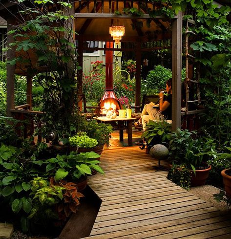 Sheltered Patio Ideas, Tropical Garden Design Small Spaces, Outdoor Shelters, Backyard Retreat, Dream Backyard, Back Garden, Backyard Oasis, Garden Spaces, Outdoor Rooms