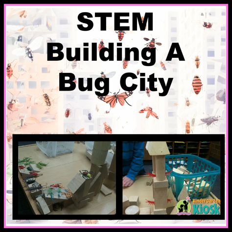 During our thematic study of insects, I challenged  students to build a bug city at the Construction Center. It's amazing to me to watch what the students come up with when given a task! As I watch students work with the blocks and other materials I have provided, their work is a clear demonstration of their level of critical thinking. For example, these pictures show what two of the groups were able to construct. Insect Project, Build A Bug, Bug House, Steam Projects, Stem Steam, A Bug, Brain Power, I Watch, Quality Content