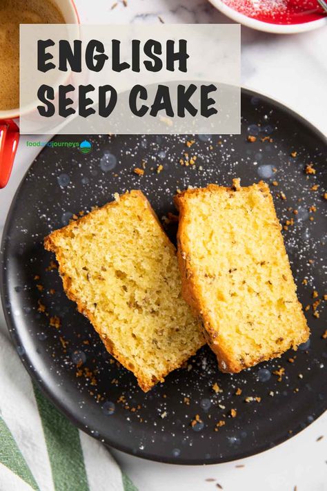 Caraway Seed Cake, Seed Cake Recipe English, English Cake Recipes, Fat Free Cake Recipes, English Cake Recipe, Seed Cake Recipe, Cakes Flavors, Mini Loaf Cakes, Light Dessert