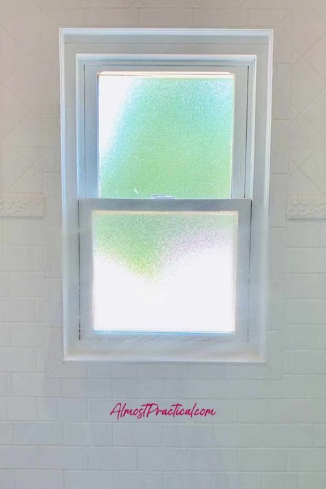 See what we did during our recent bathroom renovation with our window in the shower area. It was a design challenge but this is how we made it work. #bathroom #renovation Shower Windows Ideas, Bathroom Windows In Shower, Bathroom Window Glass, Bathroom Window Privacy, Work Bathroom, Shower Area, Window In Shower, Walk In Shower Designs, Restroom Design