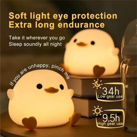 Bedside Lamps With Usb, Bedroom Cartoon, Ambience Lighting, Bedroom Bedside Lamp, Touch Lamp, Toy 2, Light Eyes, Light Style, Big Face