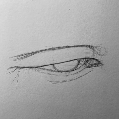 Sleepy Eyes Drawing, Eyes Drawing Tutorial, Eyes Drawing, Sleepy Eyes, Eye Drawing, Learn To Draw, Drawing Tutorial, Drawings