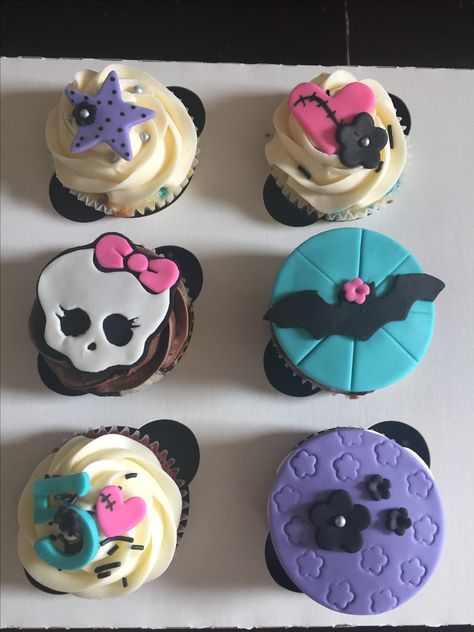 Monster High cupcakes Monster High Cupcakes, Cupcakes Ideas, Monster High Party, 7th Birthday, Monster High, Party Ideas, Cake, Birthday, Anime