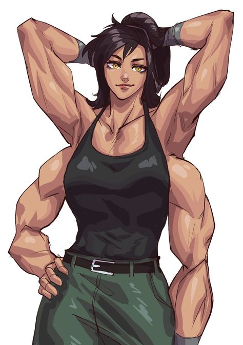 Four muscle arms woman Four Arm Character Design, Arm Drawing, Tomboy Art, Buff Women, Arm Art, Character Poses, Muscle Girls, Girls Characters, Female Character Design