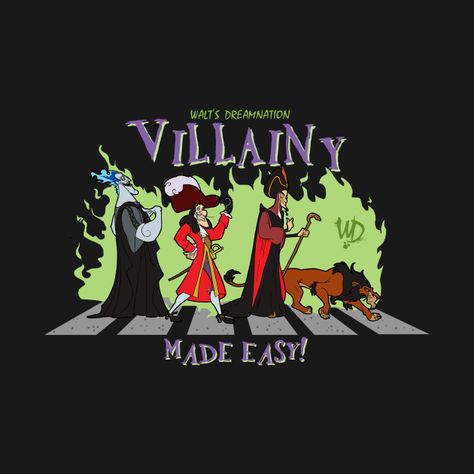 Villainy Made Easy! 2 - Disney Villains - T-Shirt | TeePublic AU Disney Villain Svg, Disney Denim, Jacket Art, Mary Blair, Disney Collage, Notebook Printing, Disney Designs, Cross Roads, Graphic Tshirt Design