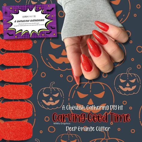 DON’T MISS OUT!! Color Street’s DIY kits available today at 11:30 AM EST!! (While supplies last) The cost is $30 shipped + taxes! Halloween Manicure, Orange Glitter, Color Street, Diy Kit, My Favorite Part, Halloween Fun, Diy Kits, My Favorite, Manicure