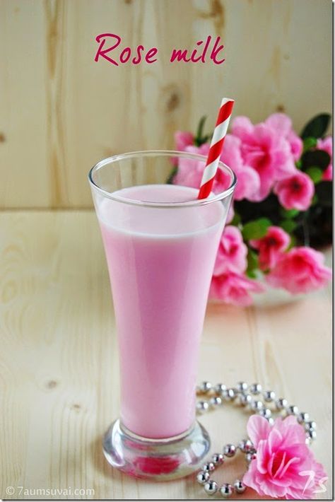 Rose milk Flavored Milk Recipes, Foods Photography, Milk Photography, Step By Step Recipes, Rose Milk, Flavored Milk, North India, Indian Snacks, Milk Recipes