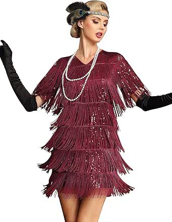 Roaring 20s Style, Twenties Dress, 20s Fashion Dresses, 1920s Great Gatsby, 1920s Glamour, 20s Dresses, Flapper Dresses, Fringe Flapper Dress, Black Fringe Dress