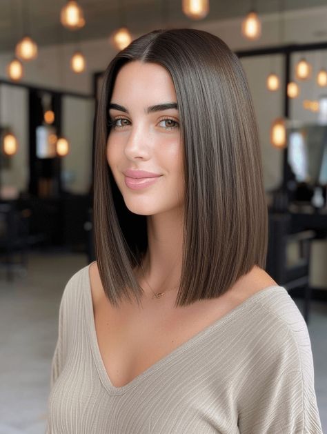 Long Angled Bob Hairstyles, 2024 Haircut, Zicxa Photos, Angled Bob Hairstyles, Kadeřnické Trendy, Vlasové Trendy, Long Bob Haircuts, Lob Haircut, Shoulder Length Hair Cuts