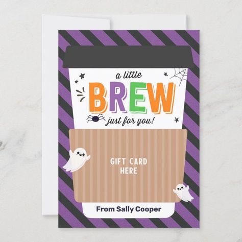 Fall Teacher Halloween Coffee Gift Card holder Teacher Coffee Gift, Starbucks Gift Card Holder, Teacher Coffee Gifts, Teacher Appreciation Gift Card Holder, Coffee Gift Card Holder, Gift Card Holder Template, Teacher Appreciation Gift Card, Coffee Gift Card, Gift Card Holder Diy