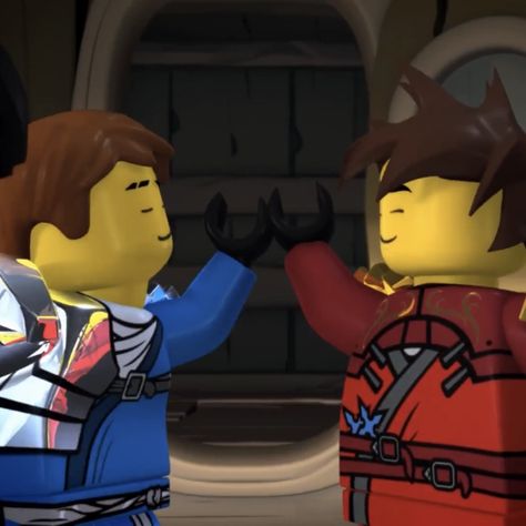 Jay And Kai Ninjago, Plasma Shipping, Ninjago Ships, Ninjago Pfp, Kai Ninjago, Jay Ninjago, Jay Walker, Ninjago Kai, Lego Ninjago