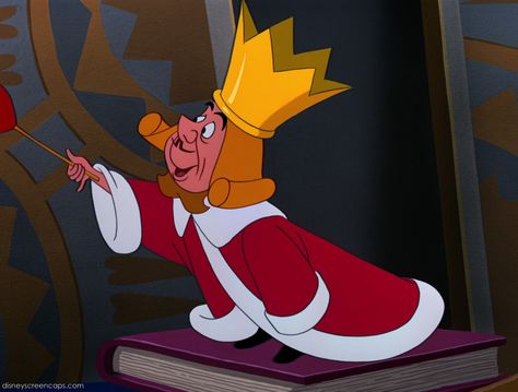 *THE KING of HEART's ~Alice in Wonderland, 1951 King Of Hearts Alice In Wonderland, Alice In Wonderland Cartoon, Disney 2023, Alice In Wonderland 1951, Disney Screencaps, Disney Version, Circuit Ideas, Disney Classics, King Of Hearts