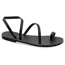 Toe Ring Sandals, Black Leather Flats, Womens Summer Shoes, Leather Sandals Flat, Slingback Sandals, Greek Sandals, Toe Ring, Slingback Sandal, Stylish Shoes