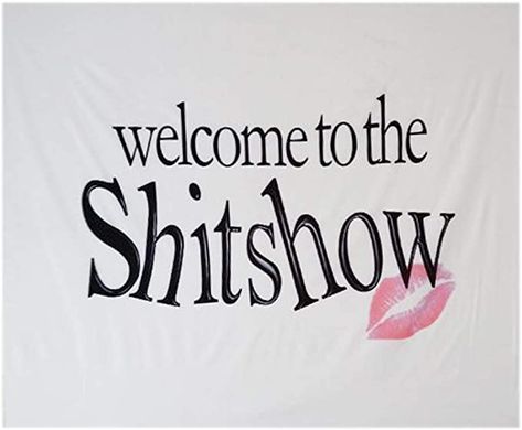 Dorm room decor. Tapestrys. Party tapestry. Girl tapestrys. Welcome to the shitshow. Home decor Welcome To The Shitshow Tapestry, Party Tapestry, Welcome To The Shitshow, Girl Apartment, Wall Hanging Tapestry, Tapestry Wall, Dorm Room Decor, Hanging Tapestry, Tapestry Wall Hanging