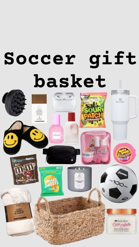 #giftbasketseries #commentanotherbasket #remix #like #soccor #gift #basket Soccer Basket Ideas Gift, Soccer Gift Basket, Girl Gift Baskets, Boyfriend Gift Basket, Skin Care Basics, Birthday Presents For Friends, Senior Night Gifts, Birthday Basket, Bestie Birthday