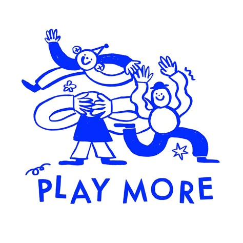 Play More by Ro Ledesma Happy Friends, Simple Illustration, Flat Illustration, Illustration Character Design, Design T Shirt, 로고 디자인, Painting Illustration, Graphic Design Posters, Cute Illustration