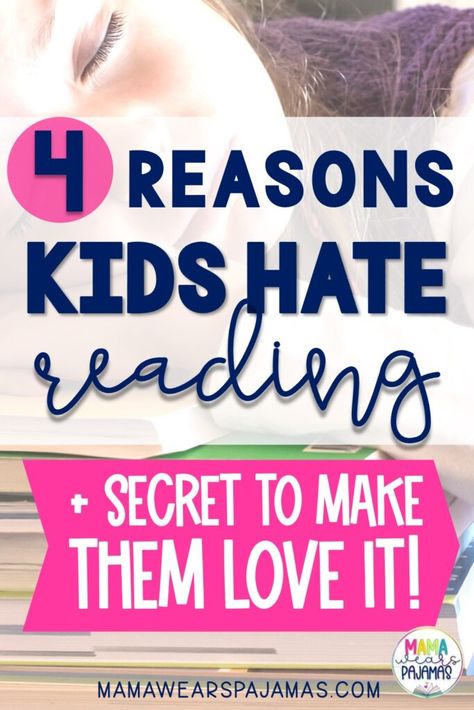 Top 4 Reasons A Child Hates Reading Books That Are Movies, Learn To Read Kindergarten, Fiction Books For Kids, Classroom Designs, Reading Disabilities, Children Reading, Reading For Beginners, Reading Help, How To Teach Kids