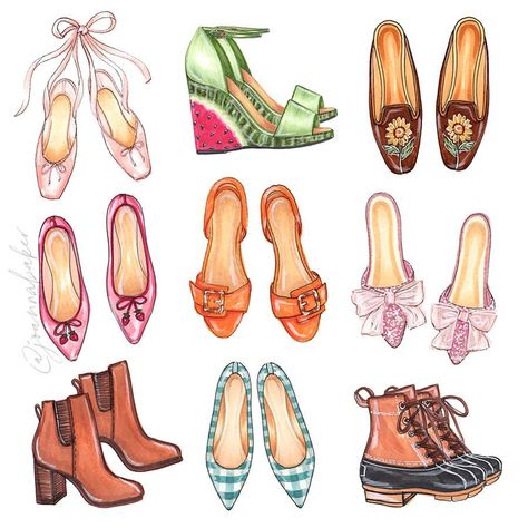 The shoes of 2023! 💕 All these little sketches can be found in the Favorite Things Calendar this year. There are only four calendars left… | Instagram Denim Fashion Illustration, Fashion Illustration Shoes, Little Sketches, Caricature Wedding, Bracelet Craft, Fashion Drawing Tutorial, Shoes Illustration, Bracelet Craft Diy, Easy Drawings For Kids