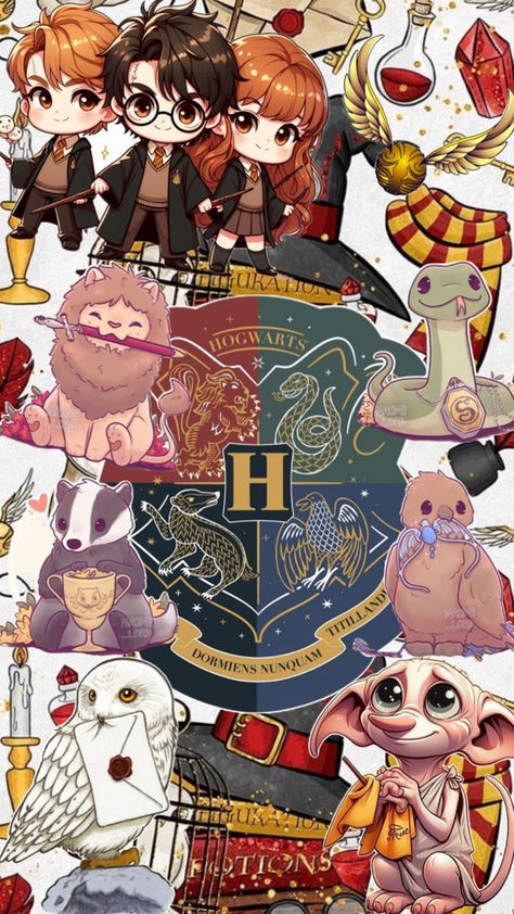 Harry Potter Wallpaper Backgrounds, Harry Potter Cartoon, Slime Wallpaper, Harry Potter Artwork, Cute Fall Wallpaper, Harry Potter Wallpaper, Bullet Journal Stickers, Fall Wallpaper, Classroom Themes