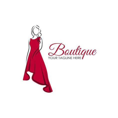 Ladies Tailor Shop Banner Design, Clothing Store Logo Design, Boutique Names Ideas, Fashion Boutique Logo, Sketch Model, Logo Woman, Logo Design Women, Sketch Woman, Shop Banner Design