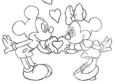 Mickey And Minnie Drawings, Mouse Coloring Pages, Colouring Book Pages, Colouring Pages For Kids, Illustration For Kids, Easy Disney Drawings, Mickey Mouse Coloring Pages, Disney Drawings Sketches, Mouse Drawing